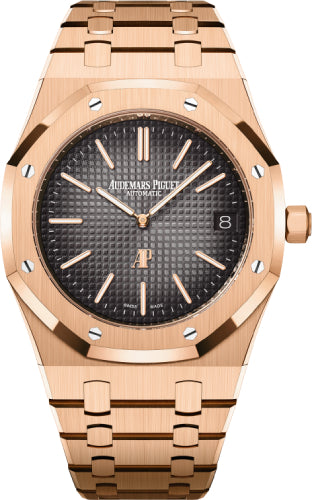 Audemars Piguet Royal Oak 39mm Jumbo Extra-ThinRose Gold Grey Dial - 16202OR.OO.1240OR.02